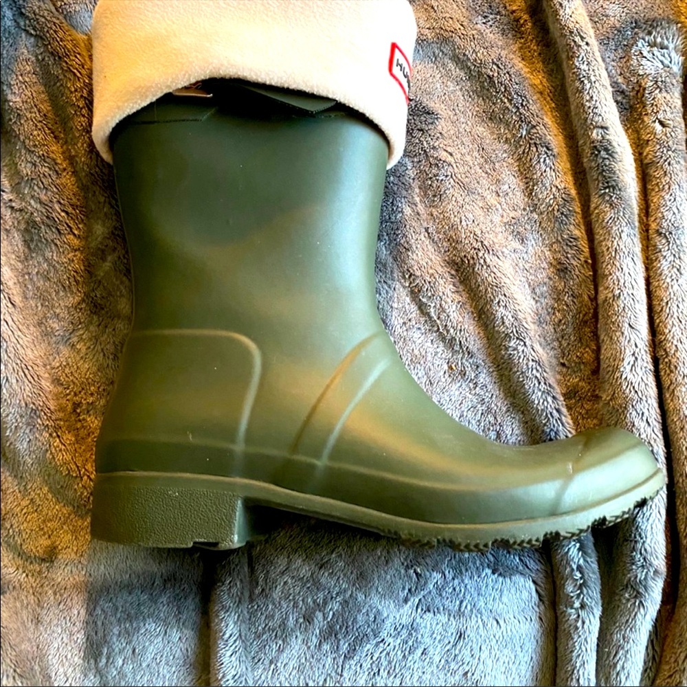 Hunter Boots with Hunter Boot Socks.